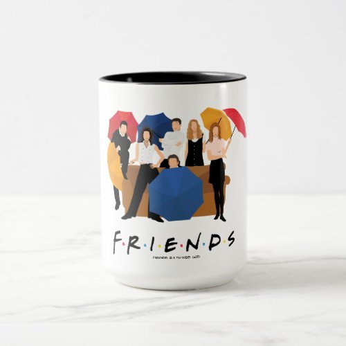 FRIENDS Character Silhouette Mug