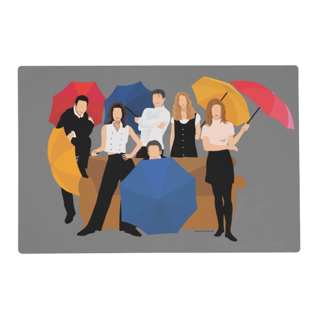 FRIENDS™ Character Silhouette Placemat (Front)