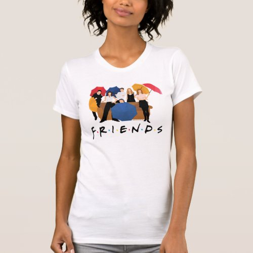 FRIENDS Character Silhouette T_Shirt