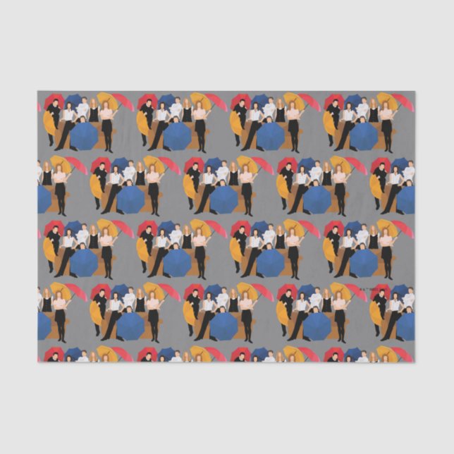 FRIENDS™ Character Silhouette Tissue Paper (Front)