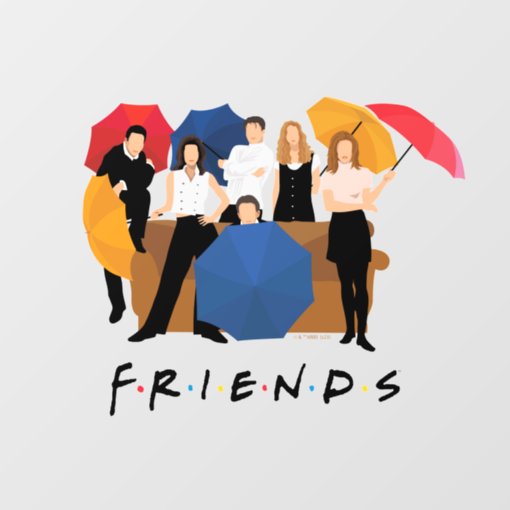 FRIENDS™ Character Silhouette Wall Decal | Zazzle