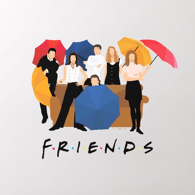 FRIENDS™ Character Silhouette Wall Decal (Insitu 2)