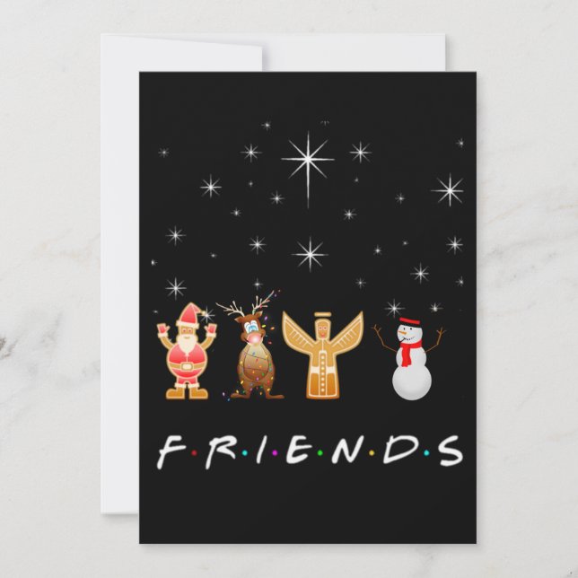 Friends Christmas Holiday Card (Front)
