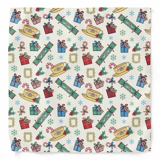 FRIENDS™ | Christmas Icon Pattern Bandana (Front)