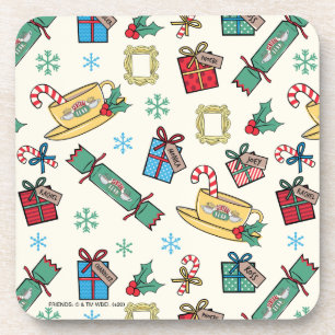 FRIENDS™   Christmas Icon Pattern Beverage Coaster