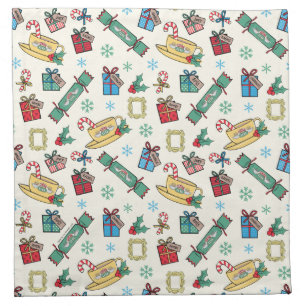 FRIENDS™   Christmas Icon Pattern Cloth Napkin