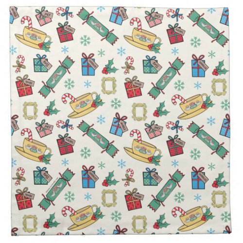 FRIENDS  Christmas Icon Pattern Cloth Napkin