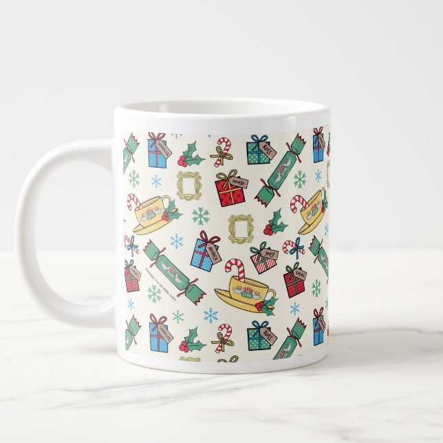 FRIENDS™ | Christmas Icon Pattern Giant Coffee Mug (Left)