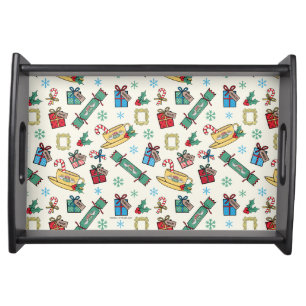 FRIENDS™   Christmas Icon Pattern Serving Tray