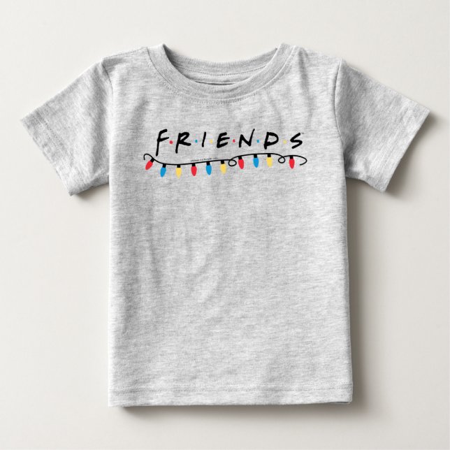 FRIENDS™ | Christmas Lights Logo Baby T-Shirt (Front)