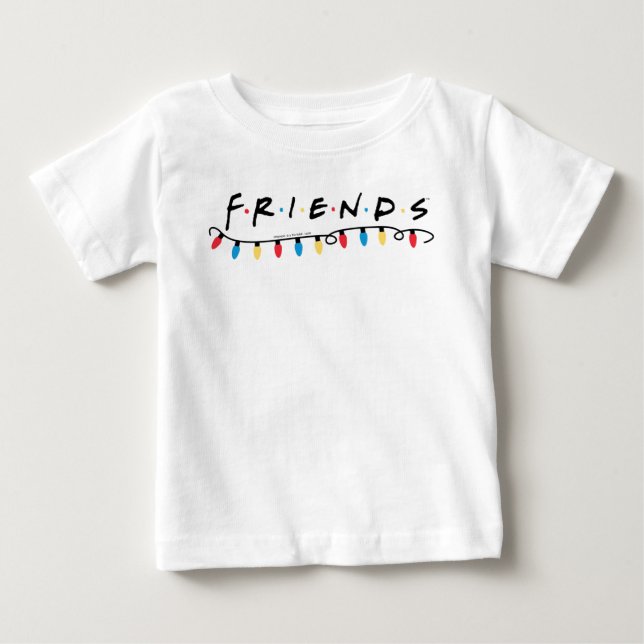 FRIENDS™ | Christmas Lights Logo Baby T-Shirt (Front)