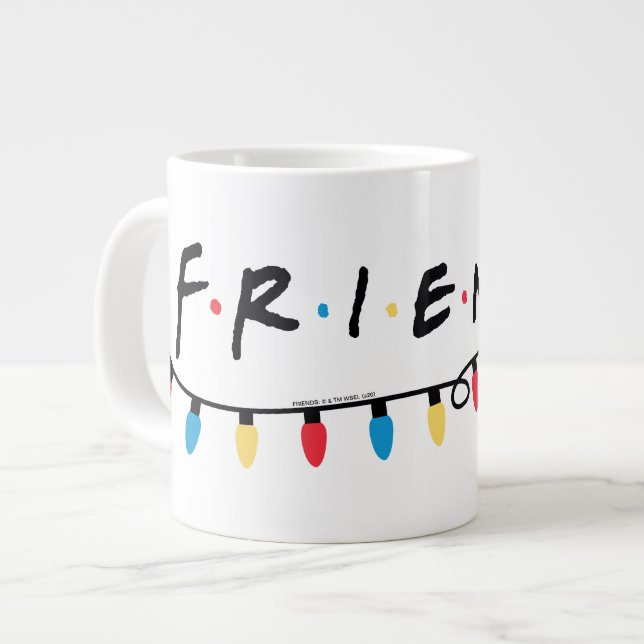 FRIENDS™ | Christmas Lights Logo Giant Coffee Mug (Front Left)