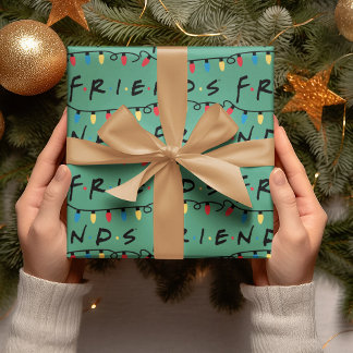 FRIENDS™ | Christmas Lights Logo Wrapping Paper