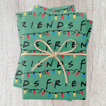 FRIENDS™ | Christmas Lights Logo Wrapping Paper Sheets<br><div class="desc">Celebrate Christmas with FRIENDS™. This awesome graphic features the iconic FRIENDS™ logo and christmas lights.</div>