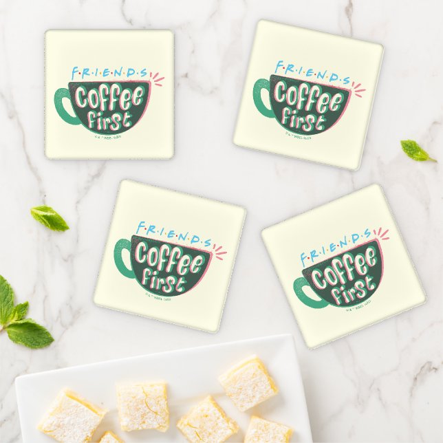 FRIENDS™ | Coffee First Coaster Set (In Situ)