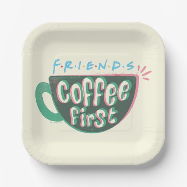 FRIENDS™ | Coffee First Paper Plates (Front)