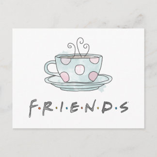 FRIENDS™ | Coffee Mug Watercolor Invitation Postcard