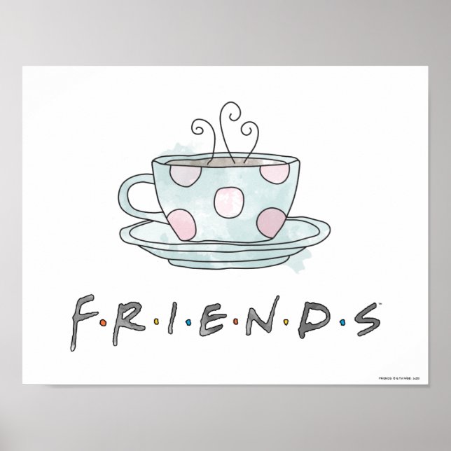 FRIENDS™ | Coffee Mug Watercolor Poster (Front)