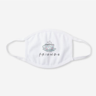 FRIENDS™   Coffee Mug Watercolor White Cotton Face Mask