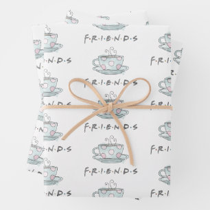 FRIENDS™ Coffee Mug Watercolor Wrapping Paper Sheets