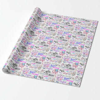 Friends Collage Wrapping Paper
