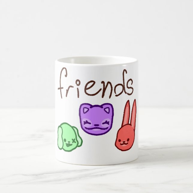 Friends Colorful Animal Mug (Center)