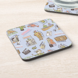 FRIENDS™ Colorful Cartoon Pattern Beverage Coaster