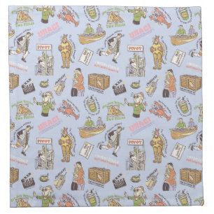 FRIENDS™ Colorful Cartoon Pattern Cloth Napkin