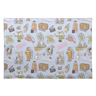 FRIENDS™ Colorful Cartoon Pattern Cloth Placemat