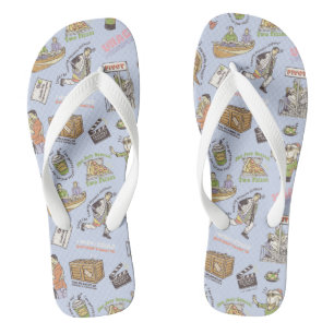 FRIENDS™ Colorful Cartoon Pattern Flip Flops