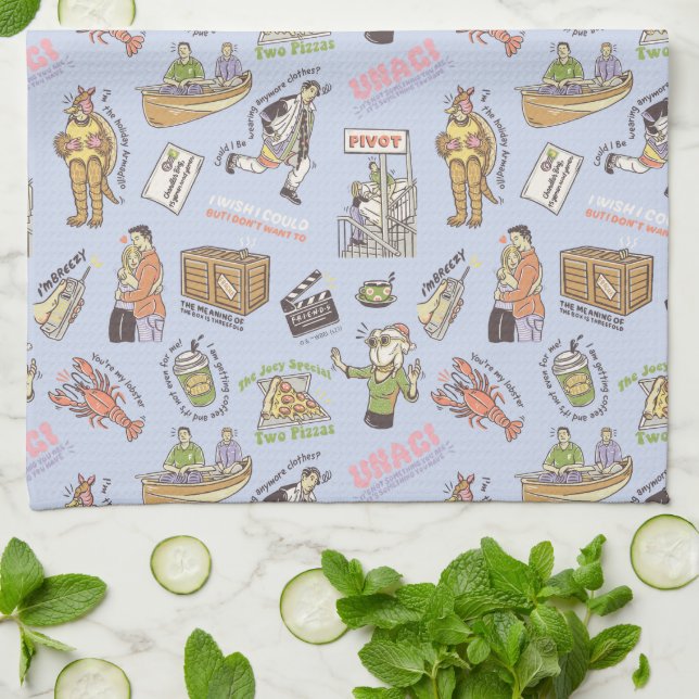 FRIENDS™ Colorful Cartoon Pattern Kitchen Towel (Folded)