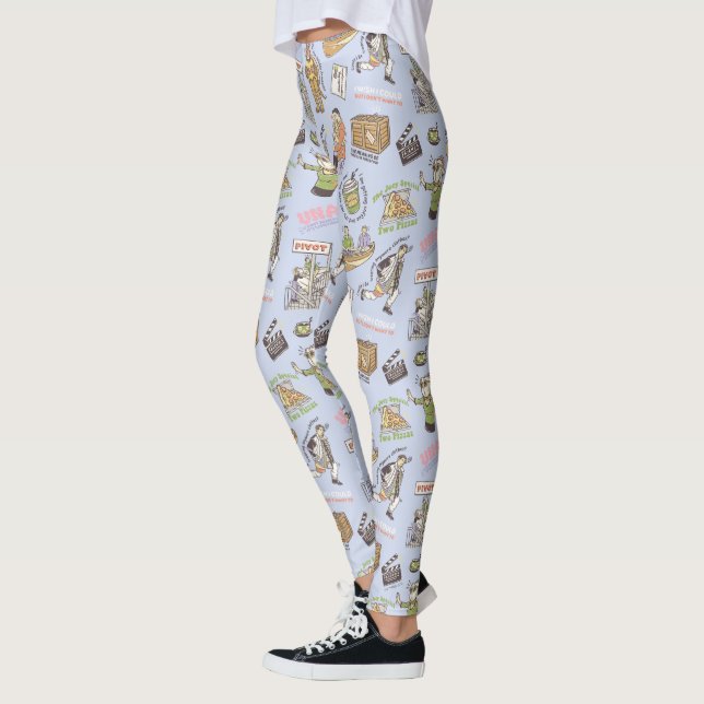 FRIENDS™ Colorful Cartoon Pattern Leggings (Left)