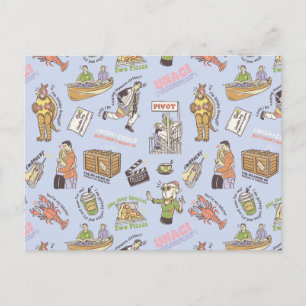 FRIENDS™ Colorful Cartoon Pattern Postcard