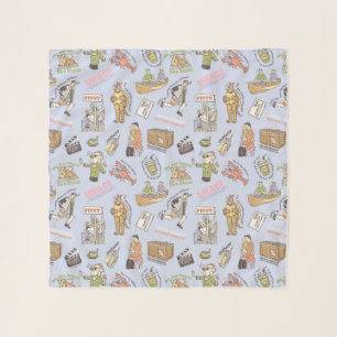 FRIENDS™ Colorful Cartoon Pattern Scarf