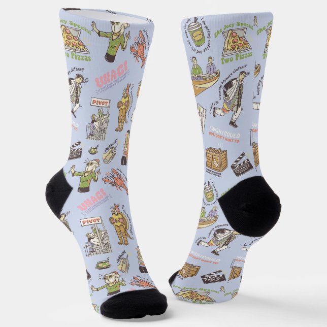 FRIENDS™ Colorful Cartoon Pattern Socks (Angled)