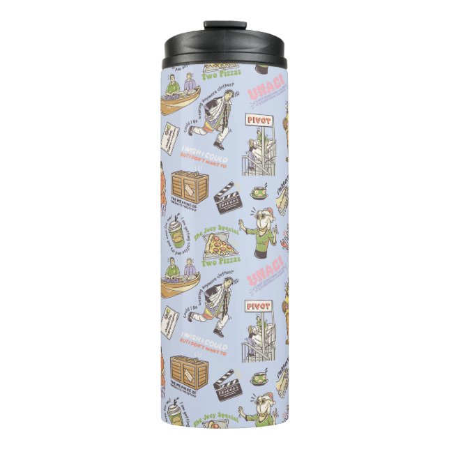 FRIENDS™ Colorful Cartoon Pattern Thermal Tumbler (Front)