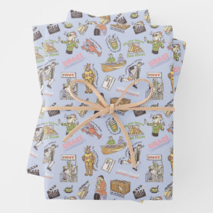 FRIENDS™ Colorful Cartoon Pattern Wrapping Paper Sheets