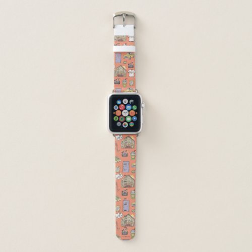 FRIENDSâ Colorful Icons Pattern Apple Watch Band