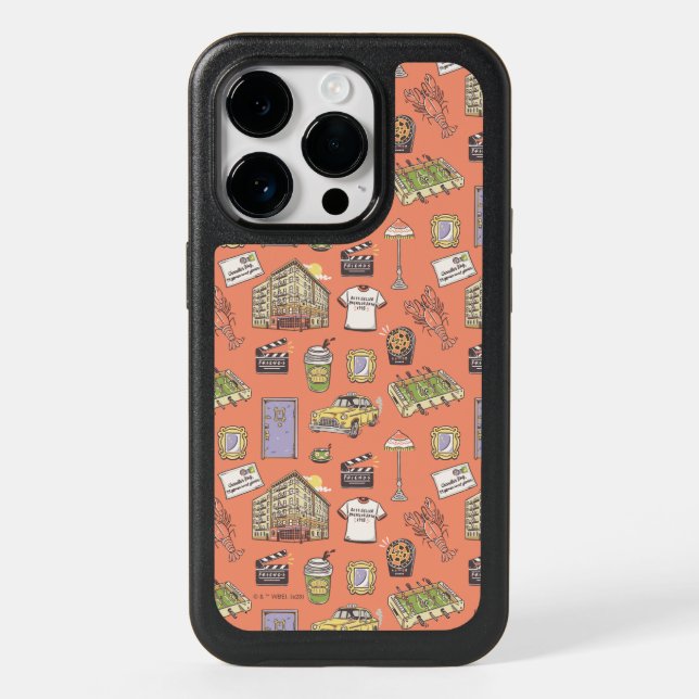 FRIENDS™ Colorful Icons Pattern Otterbox iPhone Case (Back)