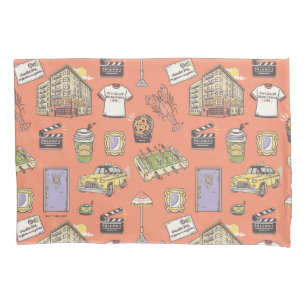 FRIENDS™ Colorful Icons Pattern Pillow Case