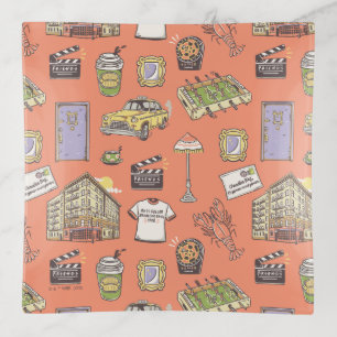 FRIENDS™ Colorful Icons Pattern Trinket Tray