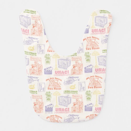 FRIENDS Colorful Quotes Pattern Baby Bib