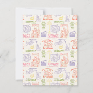 FRIENDS™ Colorful Quotes Pattern Note Card