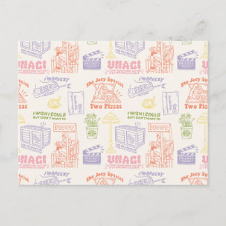 FRIENDS™ Colorful Quotes Pattern Postcard