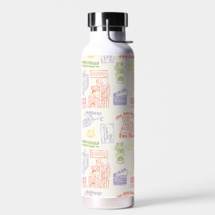 FRIENDS™ Colorful Quotes Pattern Water Bottle