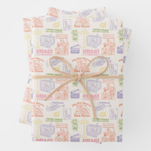 FRIENDS™ Colorful Quotes Pattern Wrapping Paper Sheets