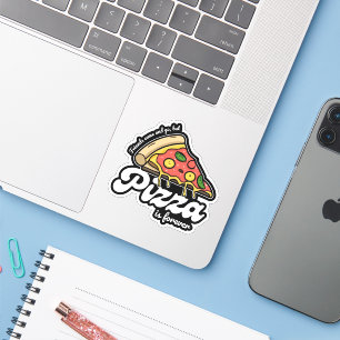 Friends Come and Go, But Pizza Is Forever Funny Sticker