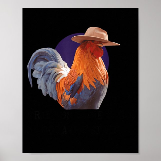 Friends Come And Go Scrappy Stays Funny Chicken Me Poster (Front)