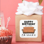FRIENDS™ Couch | Birthday Gift Tag<br><div class="desc">Add a touch of nostalgia to your birthday presents with this FRIENDS™-themed gift sticker,  featuring the iconic couch from the beloved TV show. Perfect for fans,  this customizable sticker allows you to personalize your gift wrapping with a unique flair.</div>