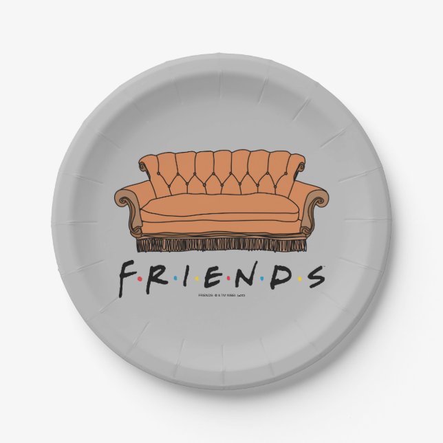 FRIENDS™ Couch Paper Plates (Front)